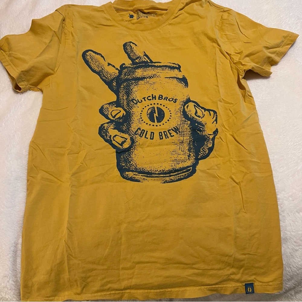 dutch bros cold brew yellow shirt